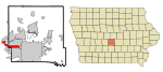 Polk County Iowa Incorporated and Unincorporated areas Clive Highlighted